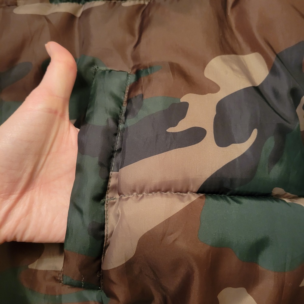 Regal Wear Camo Puffer Vest Woodland Camouflage Zip Up 3XL Gorpcore Layering - Picture 4 of 8